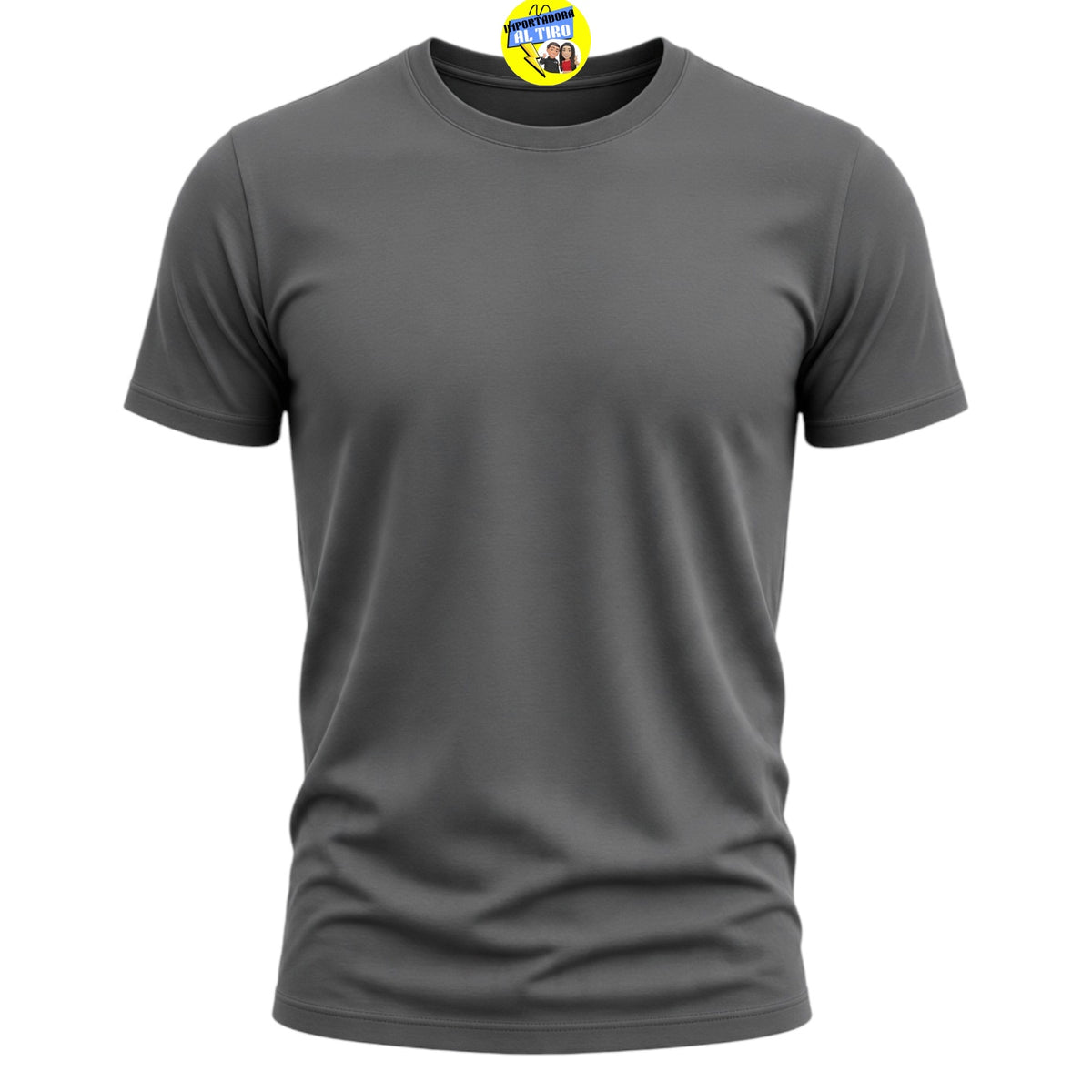POLERA UNISEX GRIS PIEDRA ALGODÓN
