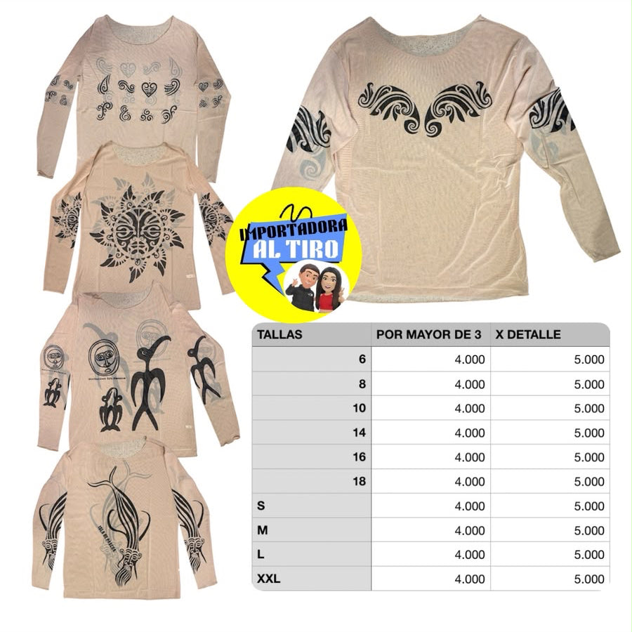 Camiseta tatuada pascuense